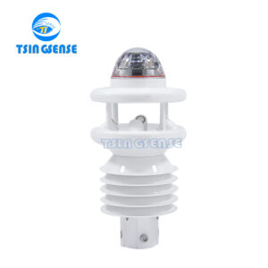 TS MWTS06 6-in-1 Industrial Weather Sensor - 0~24mm/min rainfall -40~80°C IP66 Anti-Corrosion Wind Farm Airport