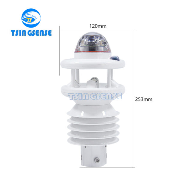 TS MWTS08 Multi-function Weather Sensor High Precision IP66 RS485 Output Industrial Weather Station - 图片 2