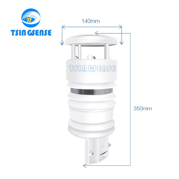 TS WES900 IoT Air Quality Monitoring Sensor PM SO2 NO2 O3 CO Temp Humi For Smart Building City - 图片 2